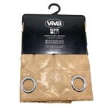 Cortina Black Out con Ojales de Metal 137 x 228 Cm Color Dorado