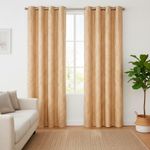 Cortina Black Out con Ojales de Metal 137 x 228 Cm Color Dorado