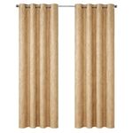 Cortina Black Out con Ojales de Metal 137 x 228 Cm Color Dorado