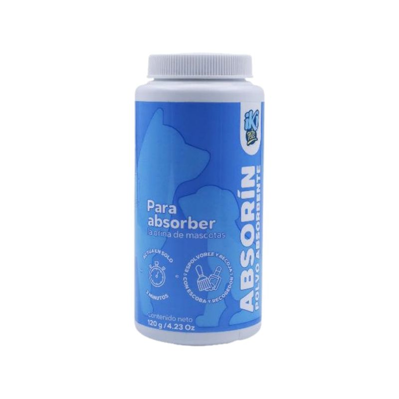 Polvo Absorbente para Orina de Mascotas Absorin de 120 G
