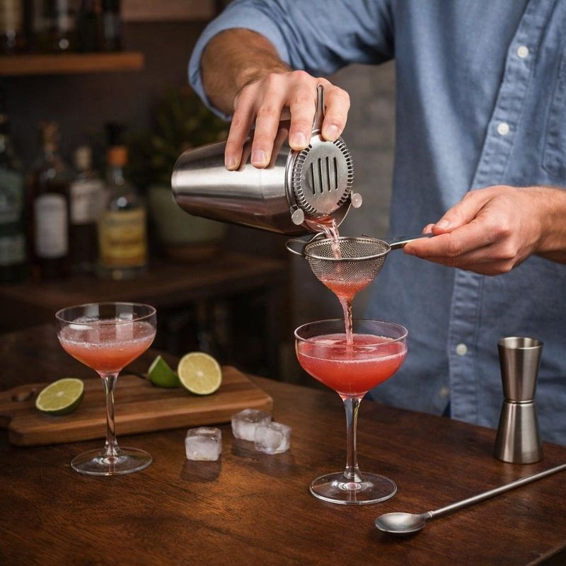 Set de 5 Piezas de Bar en Acero Inoxidable Color Plateado