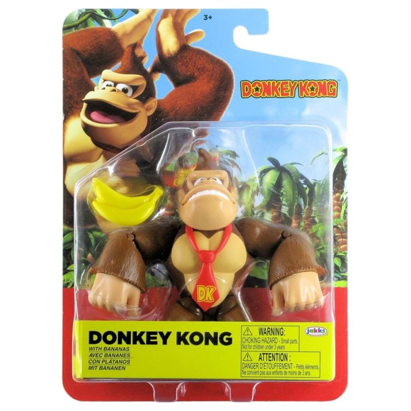 Figura Donkey Kong con Bananas de 4 Plg