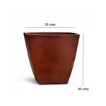 Maceta Malta Square Antique Rusty 30 x 30 Cm - Vassart