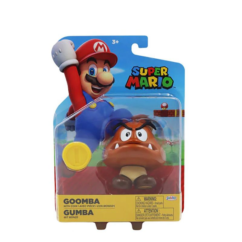 Super Mario Figura con Accesorios de 4 Plg en Diseños Surtidos