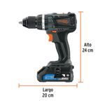 Rotomartillo Inalámbrico de 20 V Mandril de 1/2 plg