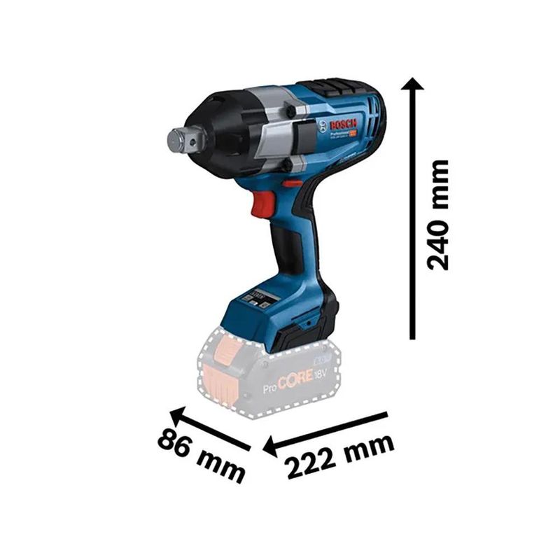 Llave de Impacto Inalámbrica de 3/4 Plg Brushless 18 V sin Batería