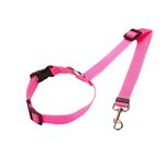 Set de Collar y Jalador Rosa Neon Talla S