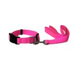 Set de Collar y Jalador Rosa Neon Talla S