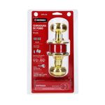 Cerradura Tipo Oval Para Entrada Latón Brillante - Hermex