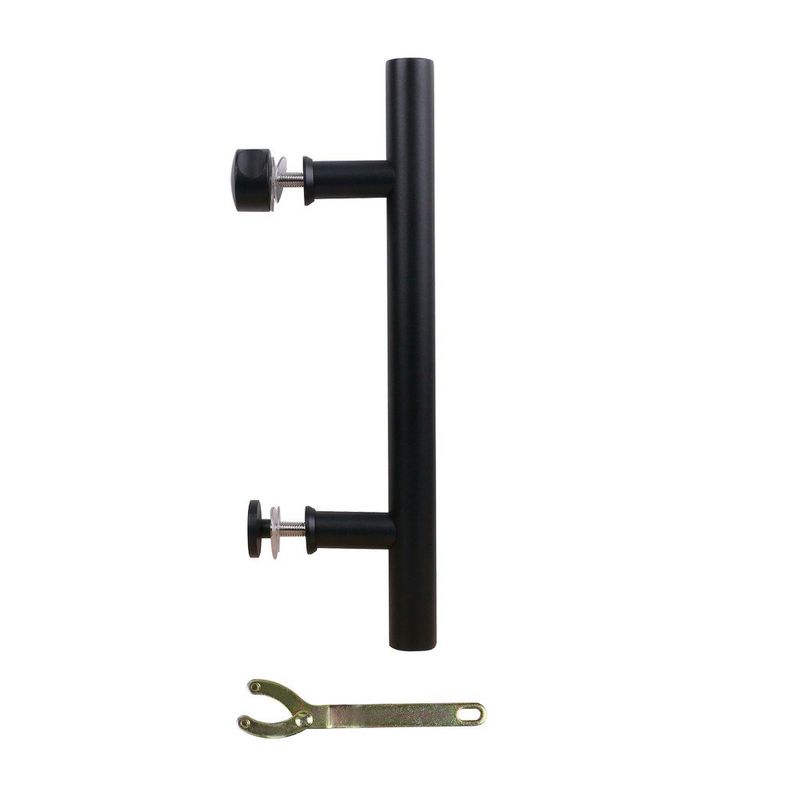 Halador Madison para Puerta Tipo Granero Color Negro Mate