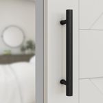 Halador Madison para Puerta Tipo Granero Color Negro Mate