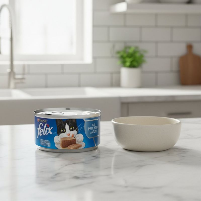 Comida para Gato Sabor Paté Pescado y Atún 156 Gramos