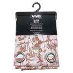 Cortina para Ventana Black Out Diseño Flores 137x228 Cm