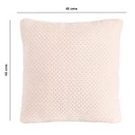 Set de 2 Cojines Decorativos de 40 x 40 cm con Textura Suave Color Rosado
