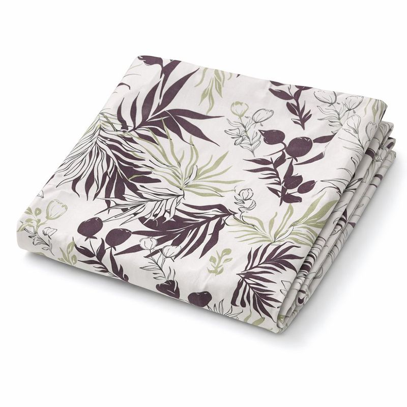 Set de Cortina para Baño Diseño Flores con 12 Ganchos 180 x 180 Cm