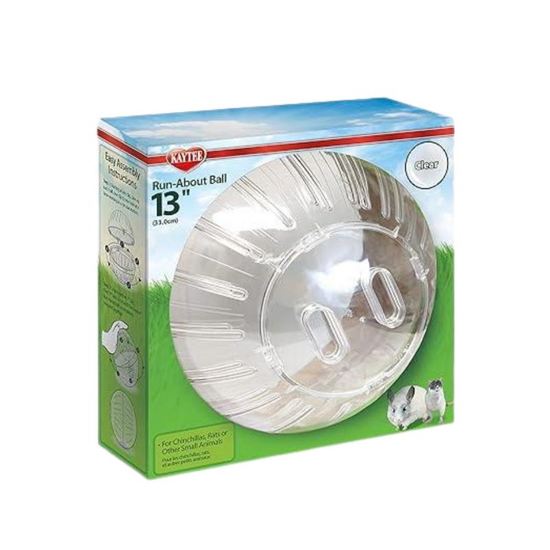 Bola de Ejercicio Run About para Hámster Color Transparente de 33 Cm