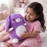 Cojín Decorativo Infantil Conejo de Pascua Morado