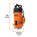 Bomba Sumergible de Hierro para Agua Limpia 1 HP 140 L/min