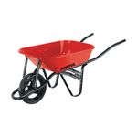 Carreta de Metal con Llanta Imponchable Roja 3.5 Pies³