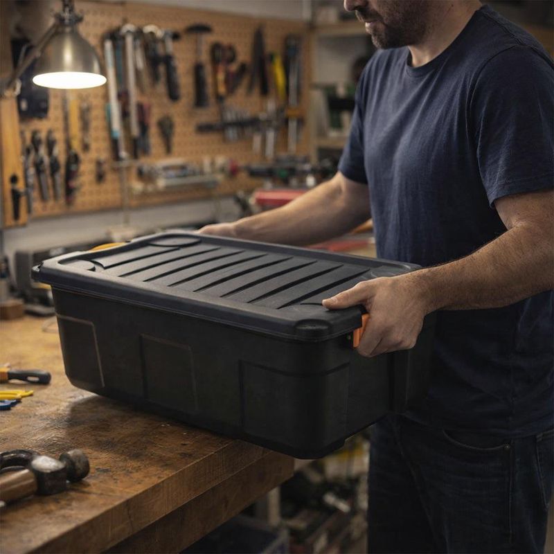 Caja Fuerte Plástica de 12 L Color Negro