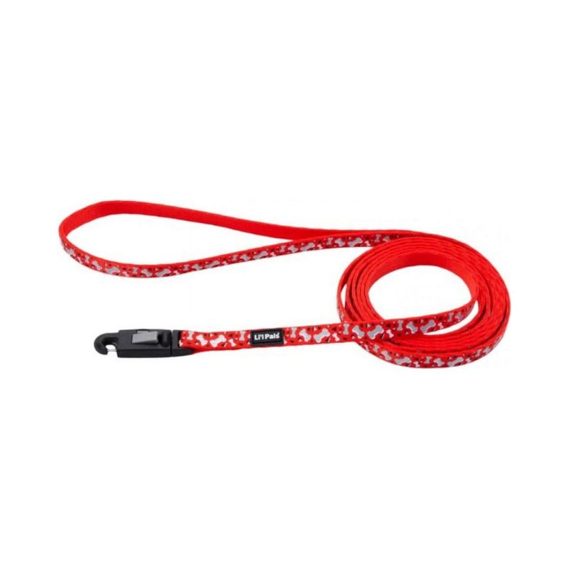 Correa Li'l Pals Rojo Reflectivo de 6 Pies
