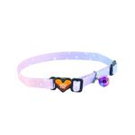 Collar Safe Cat Rosa Diseño Corazones de 3/8 Plg