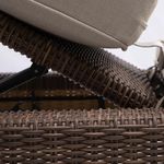 Cama Asoleadora con Cojín Nerea de Aluminio 72 x 95 x 199 cm Color Beige