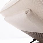 Cama Asoleadora con Cojín Nerea de Aluminio 72 x 95 x 199 cm Color Beige