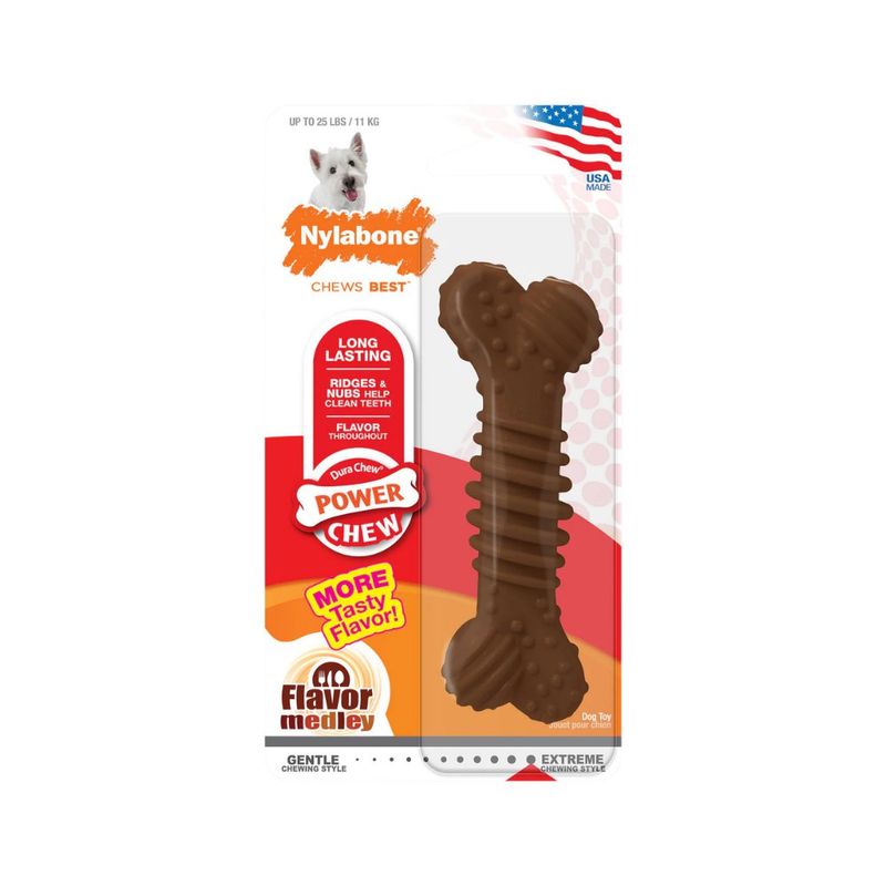 Juguete para Perro Nylabone Dura Chew Texturizado Sabor Pollo