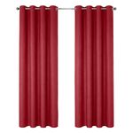 Cortina para Ventana Black Out 137x228 Cm Color Rojo