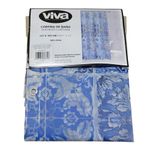 Cortina para Baño con Ganchos de PEVA de 177 x 183 cm Diseño Navy