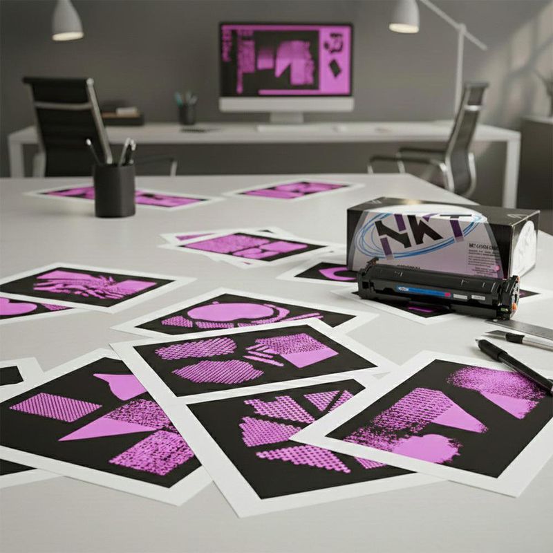 Cartucho de Tóner Magenta para CF543A y Canon CRG054