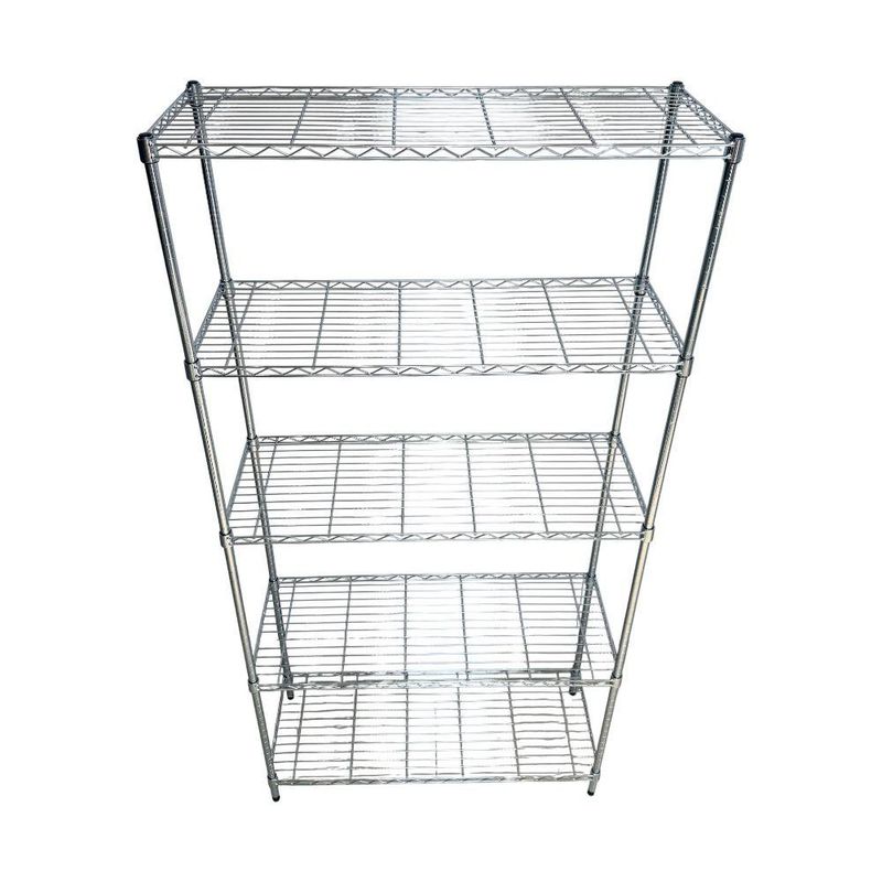 Estante Cromado Mini de 2 Niveles 1250 LB 34 x 89 x 180 cm