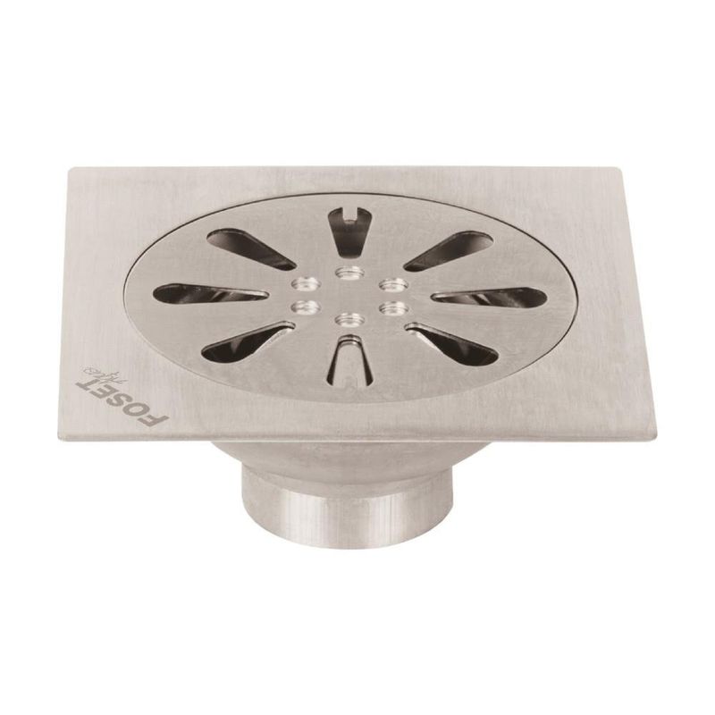 Reposadera Cuadrada 4 x 4 Plg Aqua Acero Inoxidable
