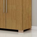 Armario Ita de 6 Puertas Color Café Textura Acanalada 47 x 230 x 223 Cm