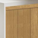 Armario Ita de 6 Puertas Color Café Textura Acanalada 47 x 230 x 223 Cm