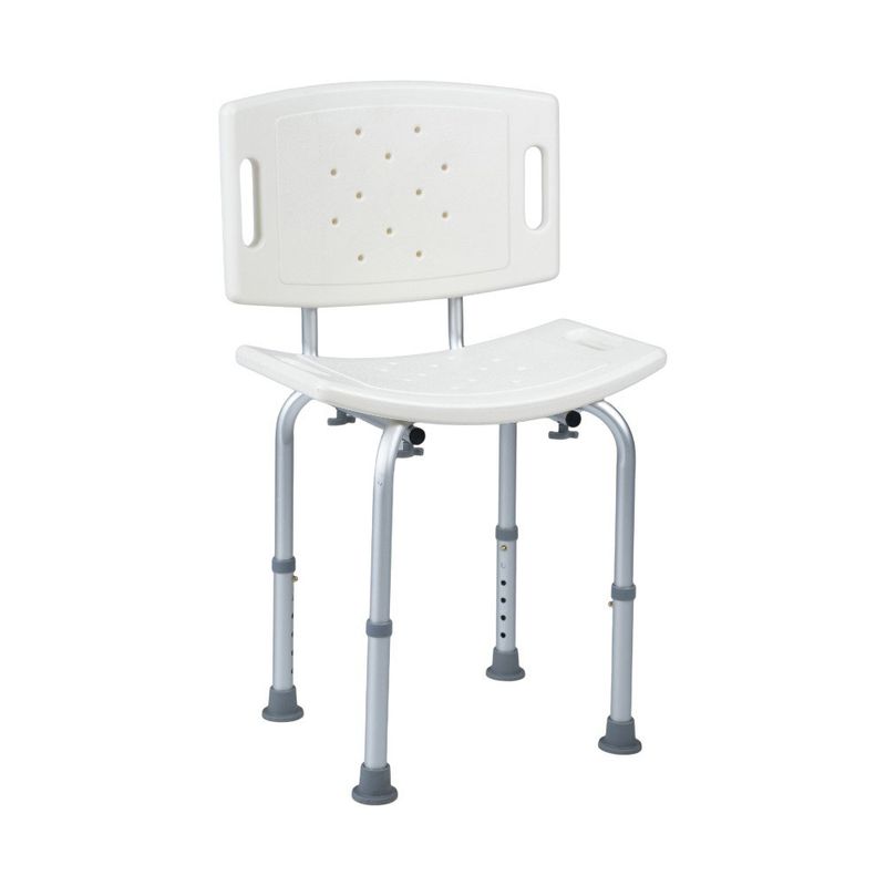 Silla de Seguridad con Respaldo para Ducha 150 kg Blanco