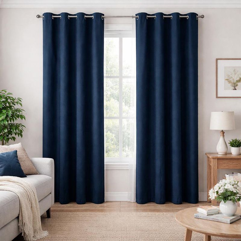 Cortina para Ventana Black Out Negro 137x228 Cm