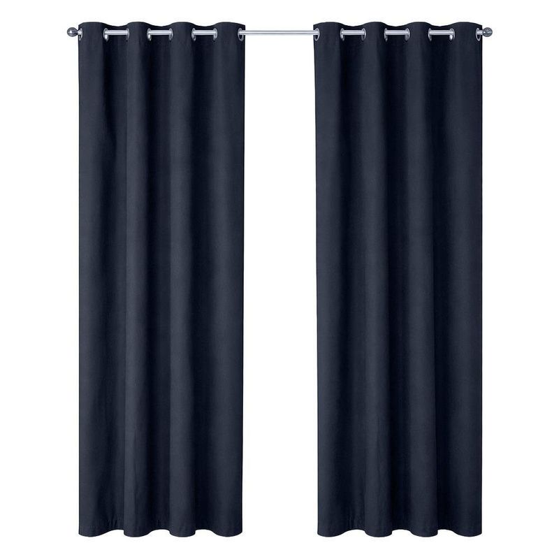 Cortina para Ventana Black Out Negro 137x228 Cm