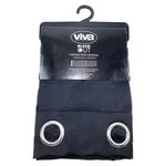 Cortina para Ventana Black Out Negro 137x228 Cm