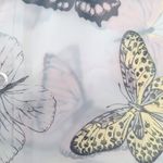 Cortina de Baño Viva con Ganchos Diseño Mariposas de 177 x 183 Cm