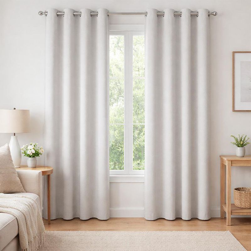 Cortina para Ventana Black Out 137 x 228 Cm Color Gris