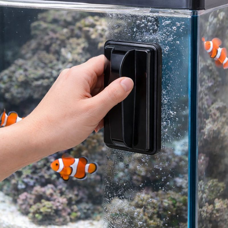 Cepillo Magnético para Peceras con Limpieza Interior y Exterior