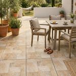 Piso Cerámico Triton Acabado Rústico Color Beige de 61 x 61 cm en Caja de 2.65 m²