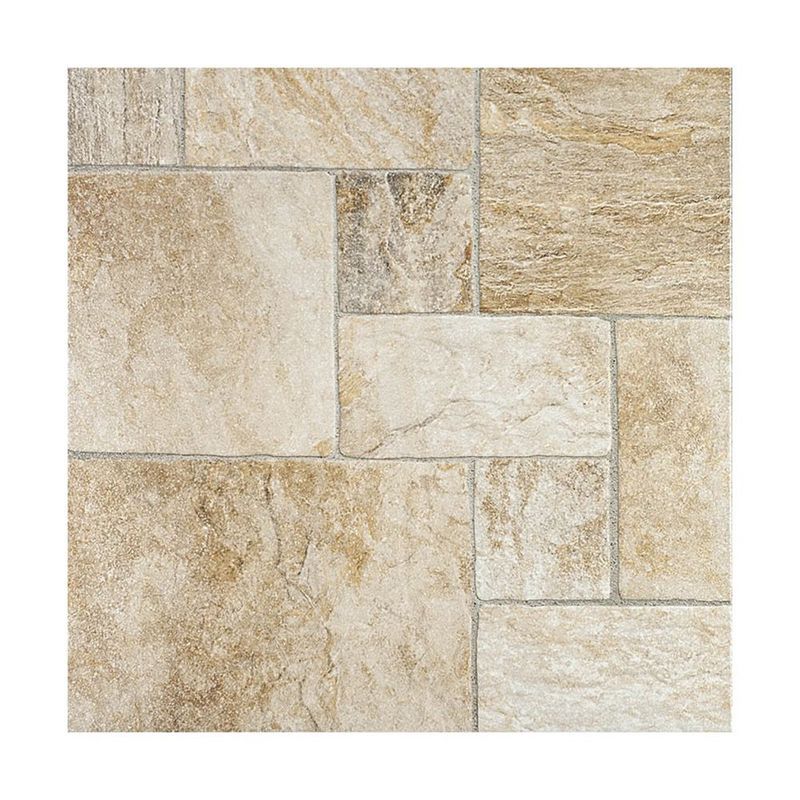 Piso Cerámico Triton Acabado Rústico Color Beige de 61 x 61 cm en Caja de 2.65 m²