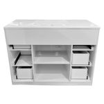 Vanity con Lavamanos Gaviota Color Blanco 100 x 54 Cm