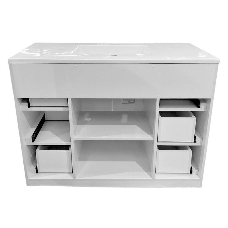Vanity con Lavamanos Gaviota Color Blanco 100 x 54 Cm