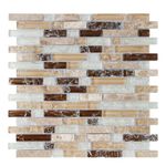 Malla Decorativa Enzo de 30 x 30 cm Color Café