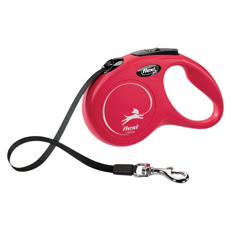 Correa Retráctil Flexi New Classic para Perro Color Rojo Talla XS