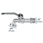 Chorro Tipo Bola Palanca 1/2 Plg x 3/4 Plg 110g de Metal